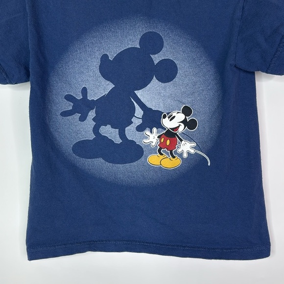Vintage Mickey & Co Mickey Mouse Blue Short Sleeve Shirt Size Large (7) - Picture 3 of 8